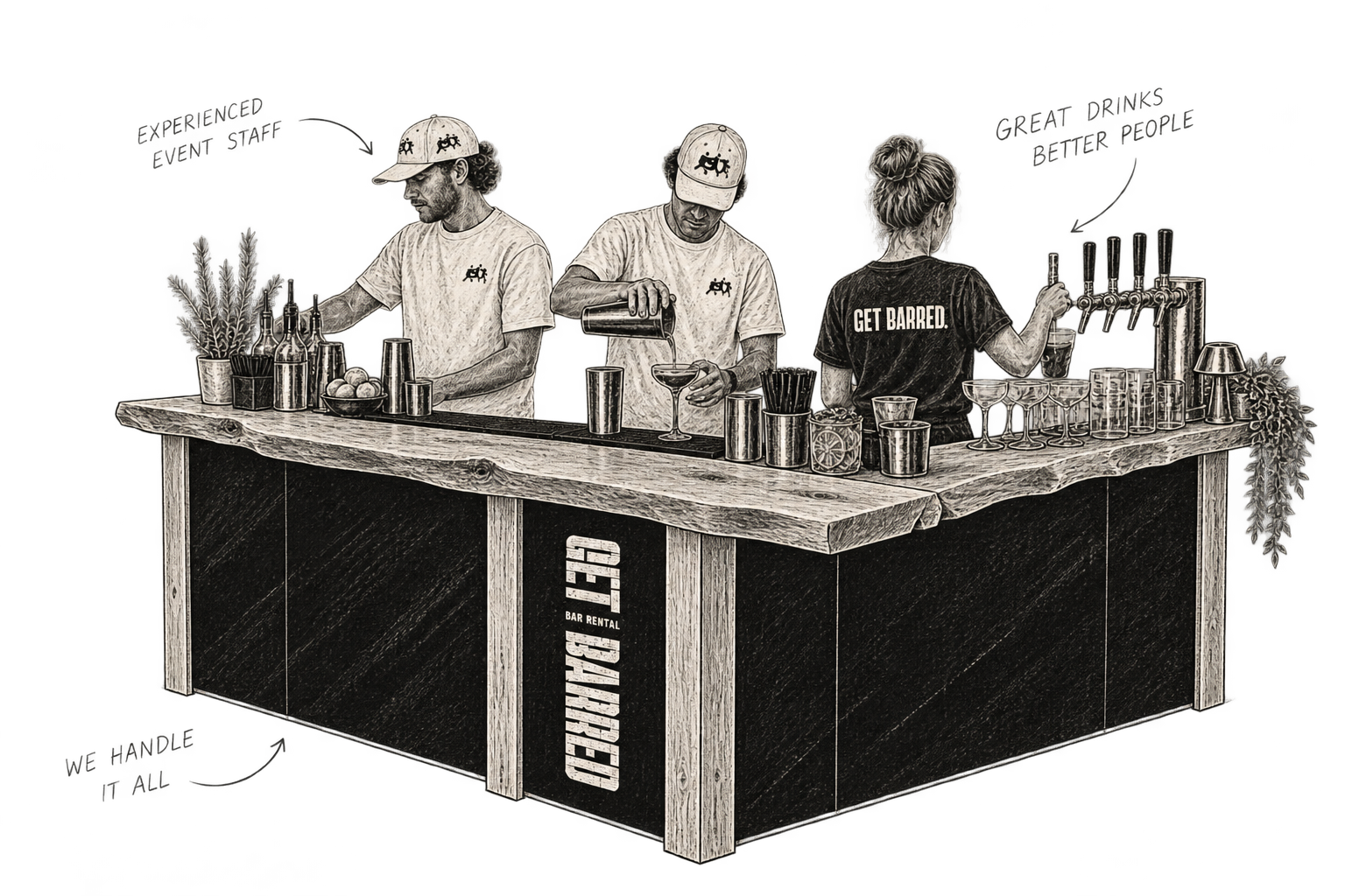 GetBarred illustration — Staffed