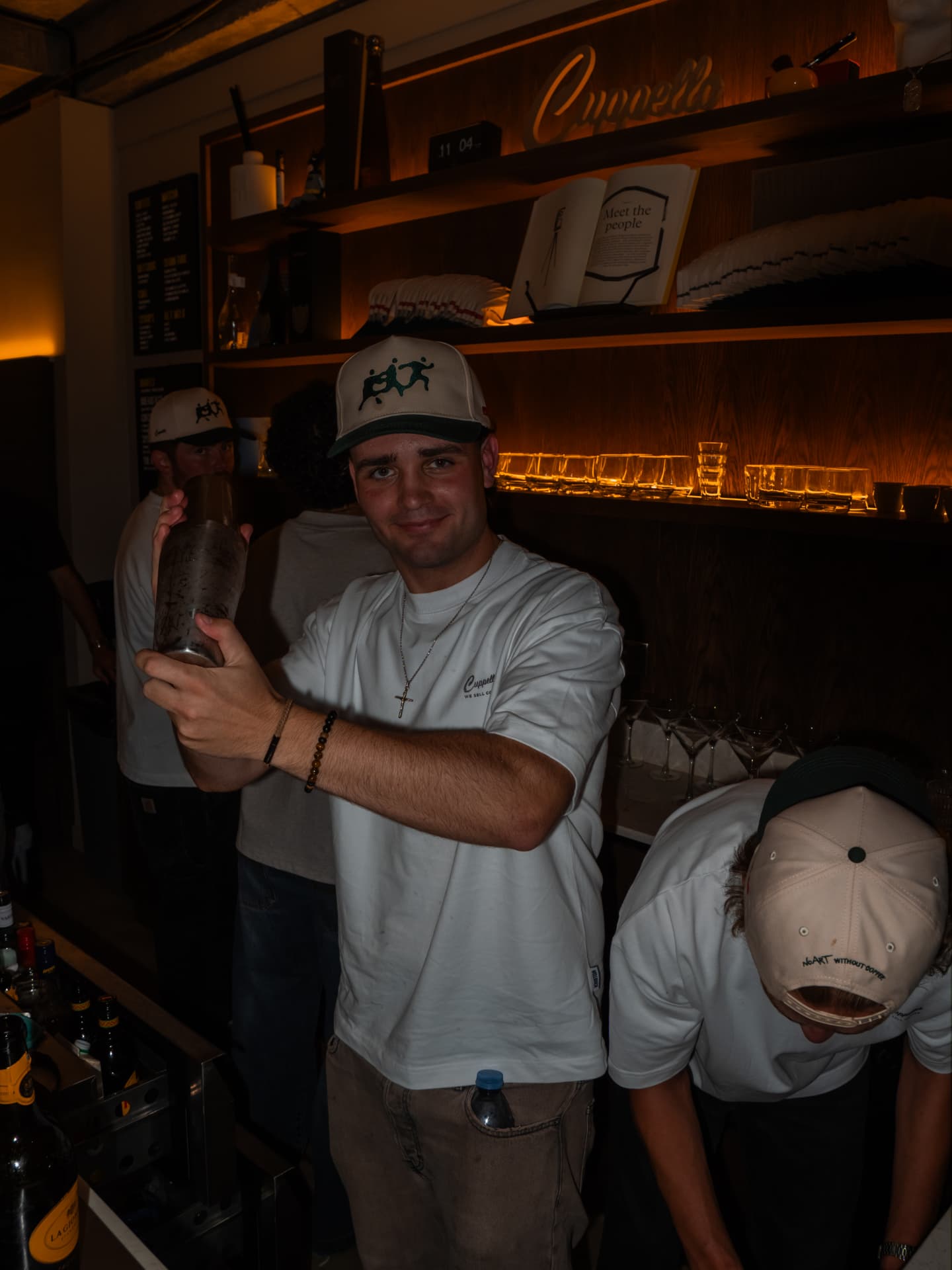 Cuppellos — Behind the bar